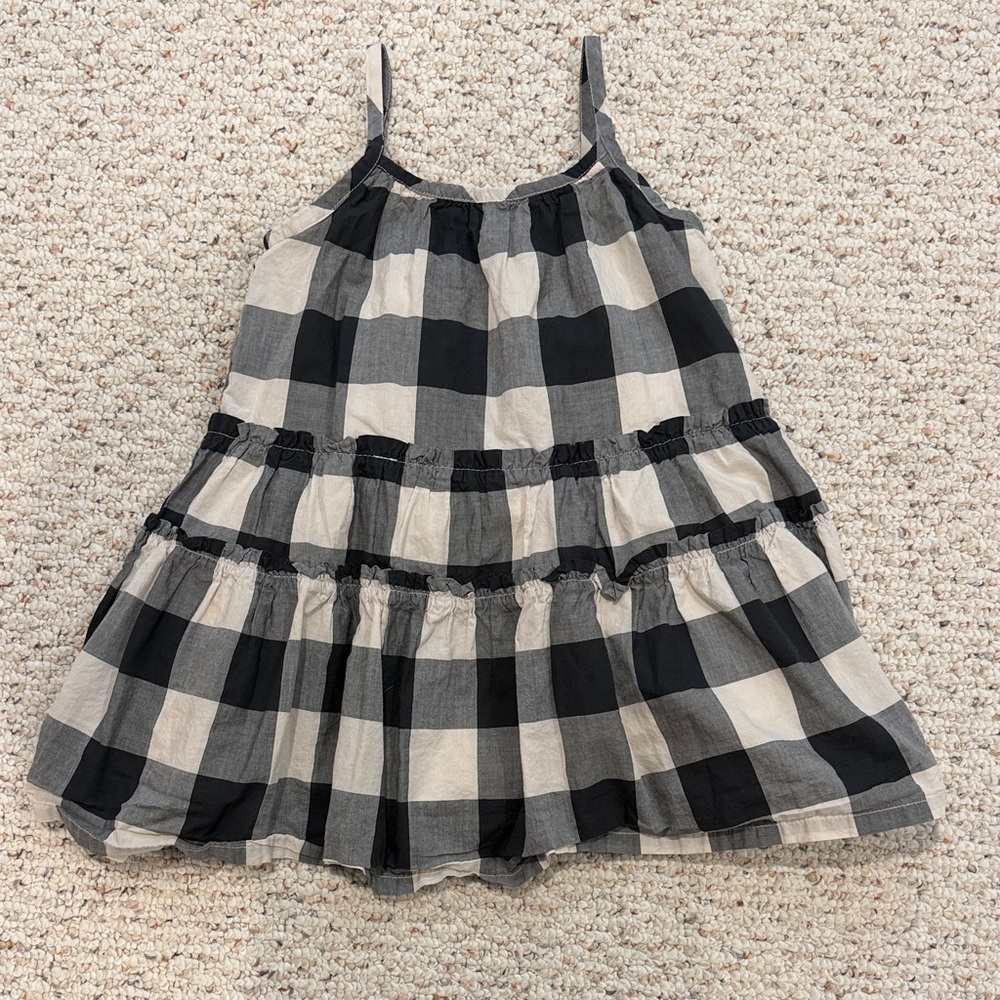 Gap Kids Girl’s Black and White Checkered Dress Size XS C26-006